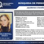 Desaparición de Daniela Martell en San Luis Potosí, Operativo de búsqueda y llamado ciudadano